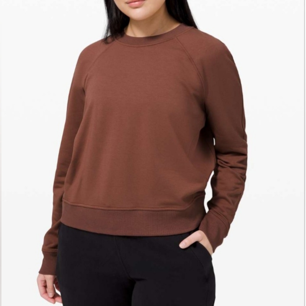 Lululemon Warm Down Crew Sweater Womens Sz 4 Soft Sweatshirt Lightweight